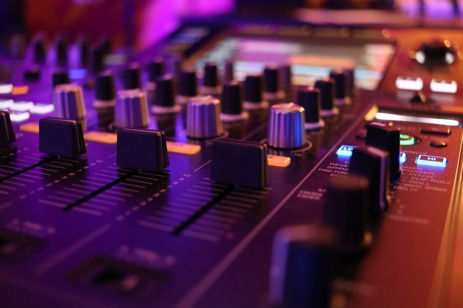 Music production studio equipment